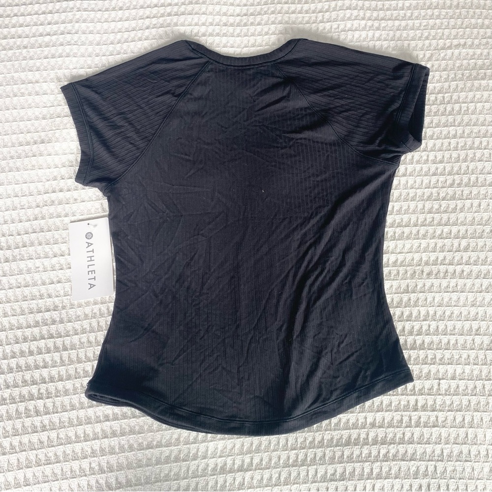 Athleta perfect rib tee black size medium NWT - Picture 8 of 8
